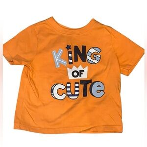 Garanimals “King of Cute” Toddler T-Shirt Size 24M Orange